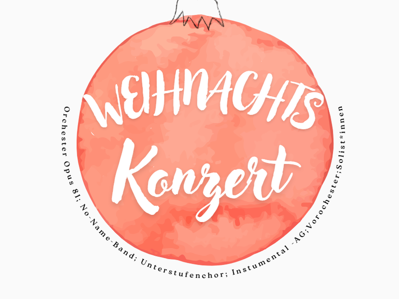 Plakat Weihnachtskonzert