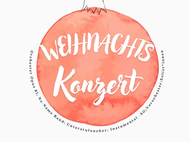 Plakat Weihnachtskonzert